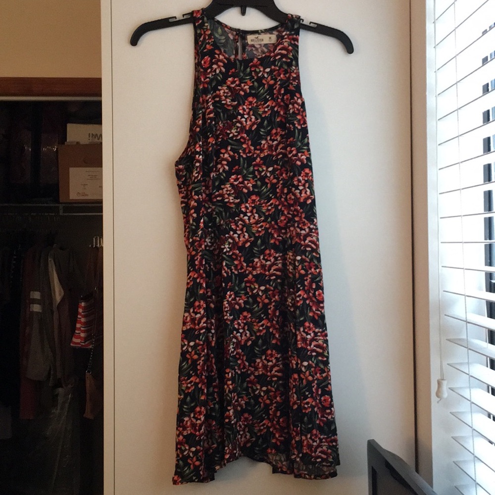 Hollister floral halter dress